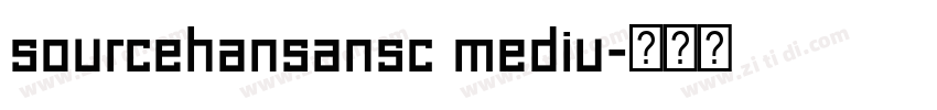 sourcehansansc mediu字体转换